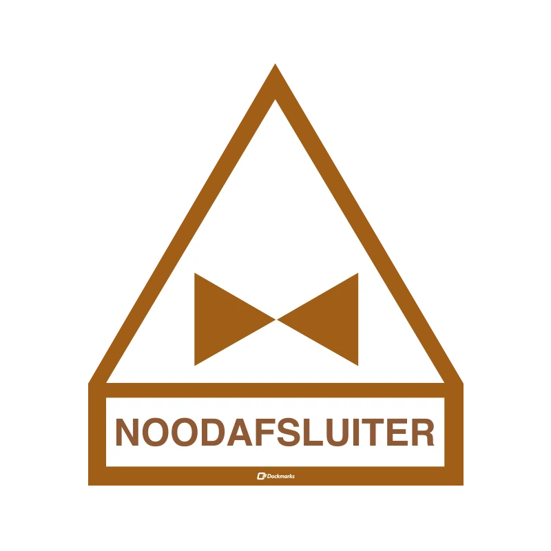 Sticker Noodafsluiter                                                                               
