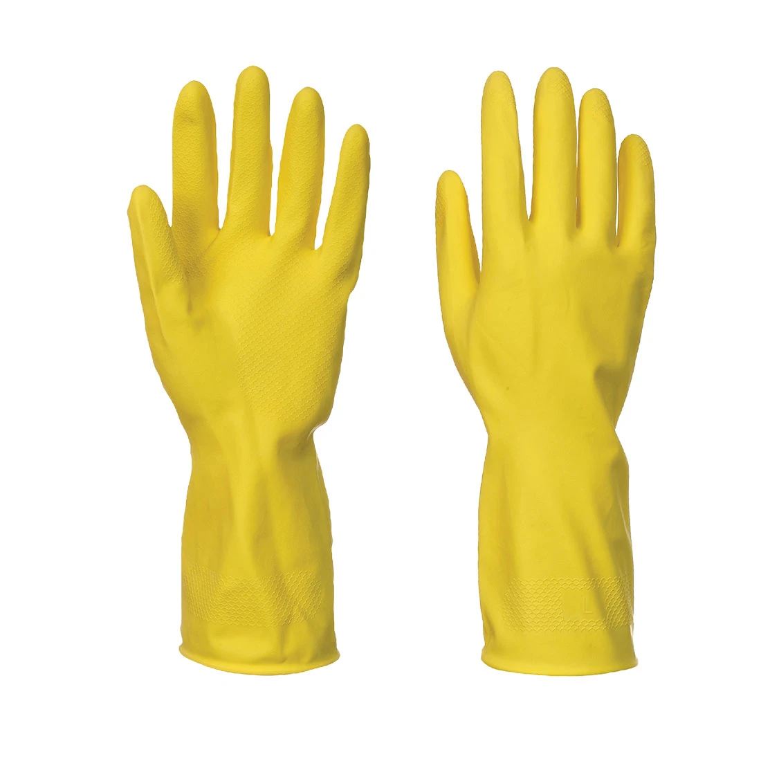 Latex huishoud handschoen  Kleur: Geel Maat: XL