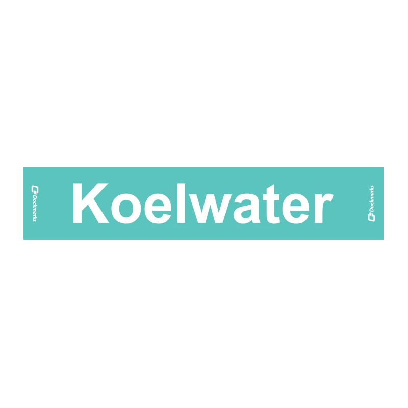 Sticker Koelwater 100x20mm                                                                          