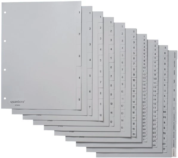 Tabbladen Quantore 4-rings 12-maanden