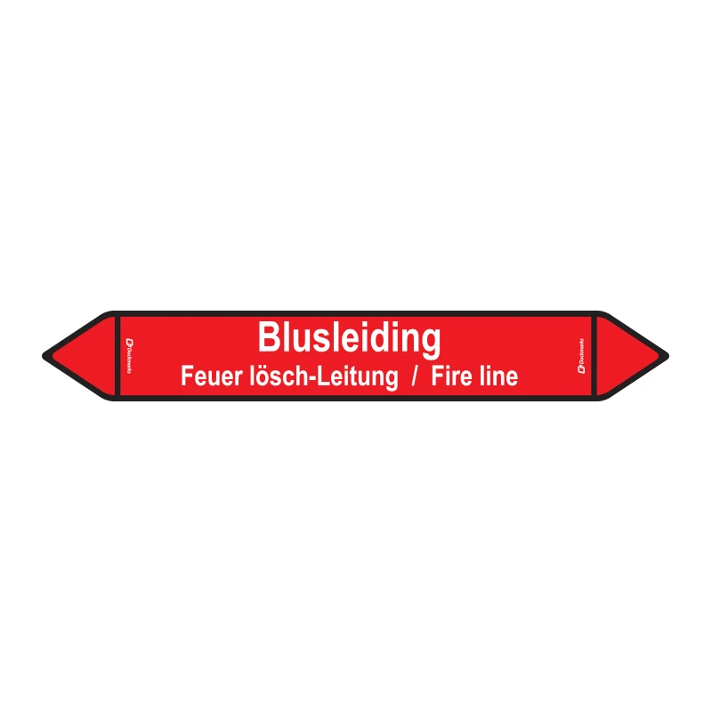 Sticker Blusleiding 450x65mm                                                                        