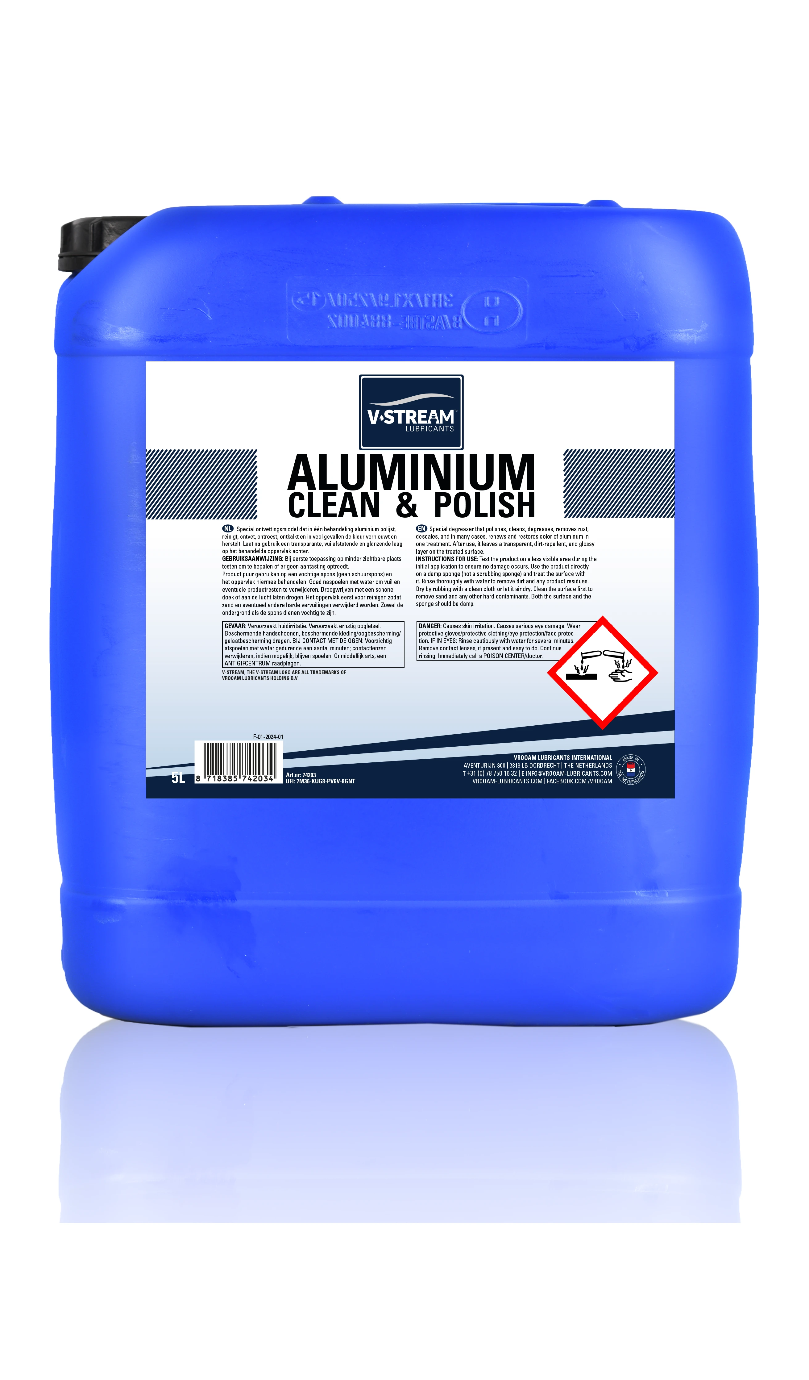 V-STREAM Alumium Clean & Polish 5 Liter