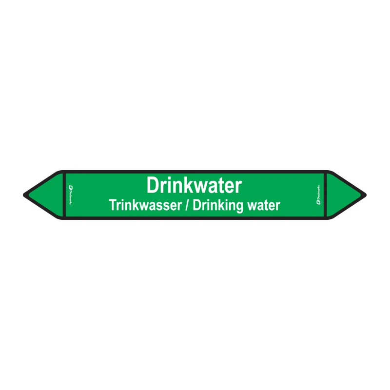 Leidingsticker Drinkwater 450x65mm