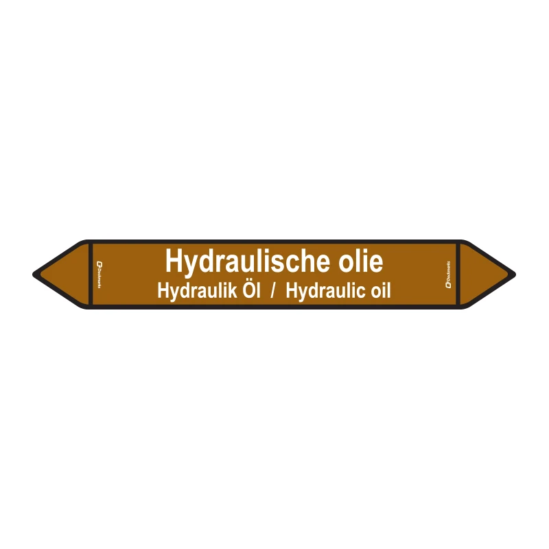  Hydraulische Olie - Leiding sticker