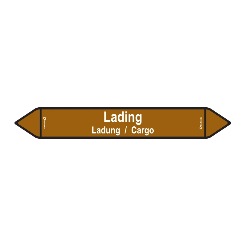 Leidingsticker Lading 450 x 65 mm
